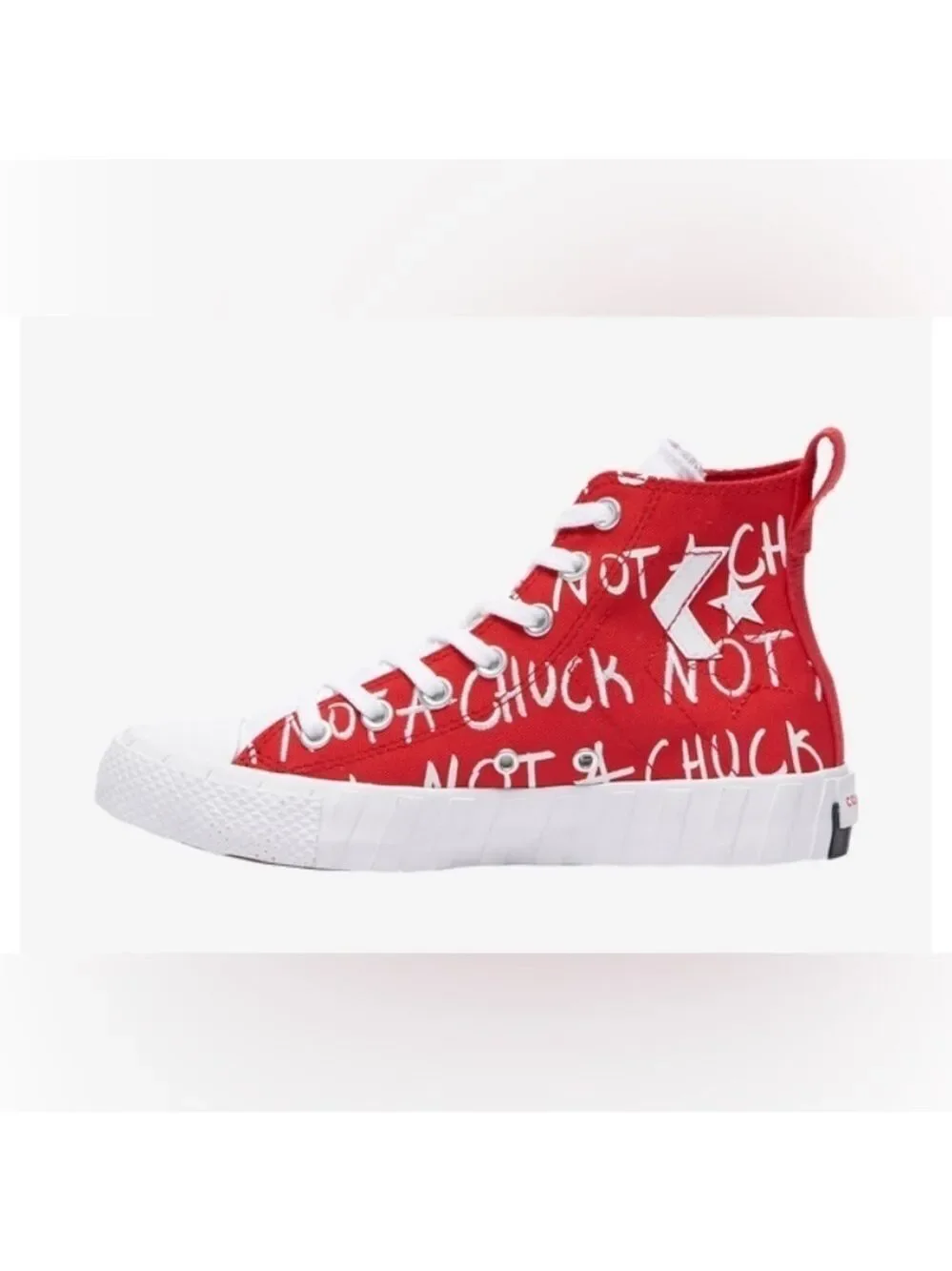 Converse UNT1TL3D Hi Top Not A Chuck Red/White Sneakers size little kids 13